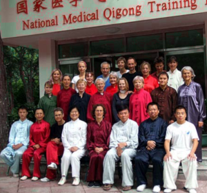 Gruppenbild mit Tai Chi-Lehrern und Tai Chi-Sch�lern in China